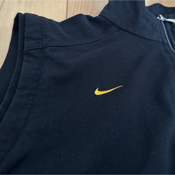 Nike Total 90 Y2K Black Yellow Grey Street Fifa Soccer Football Sports Vest L - Picture 3 of 7